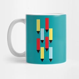 entangled pencils Mug